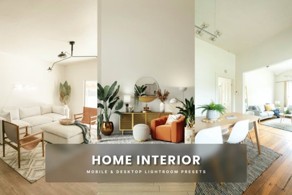 Обложка набора пресетов Home Interior для Lightroom