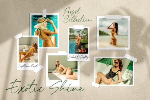 Обложка набора пресетов Exotic Shine для Lightroom