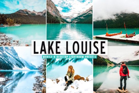 Обложка набора пресетов Lake Louise Mobile & Desktop для Lightroom