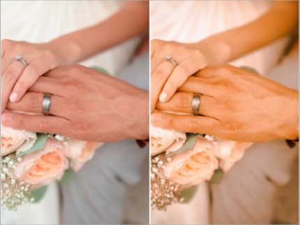 Пример обработки фото пресетом Autumn Wedding в Lightroom, кадр 2