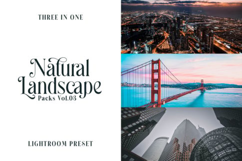 Обложка набора пресетов Natural Landscape Vol.03 для Lightroom