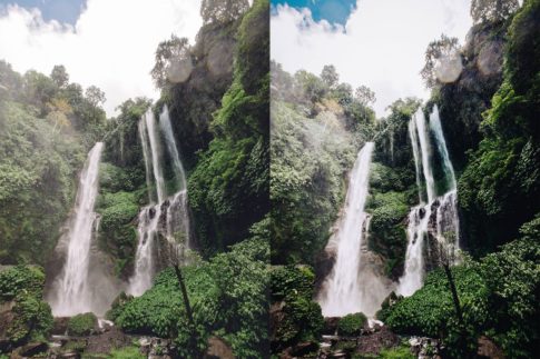 Пример обработки фото пресетом Balinfornia Nature of Bali в Lightroom, кадр 1