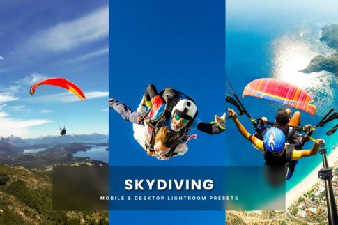 Обложка набора пресетов Skydiving для Lightroom