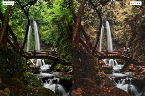 Пример обработки фото пресетом River в Lightroom, кадр 1