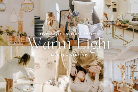 Обложка набора пресетов Warm Light для Lightroom
