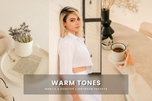 Обложка набора пресетов Warm Tones для Lightroom