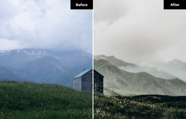 Пример обработки фото пресетом Dehaze | в Lightroom, кадр 1