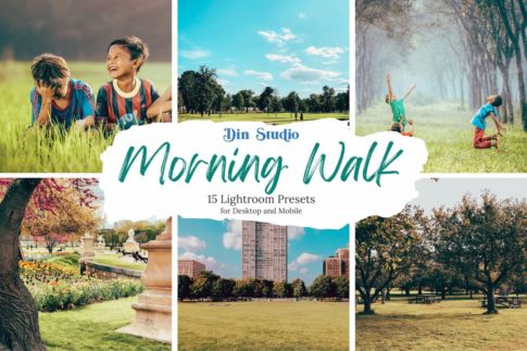 Обложка набора пресетов Morning Walk для Lightroom