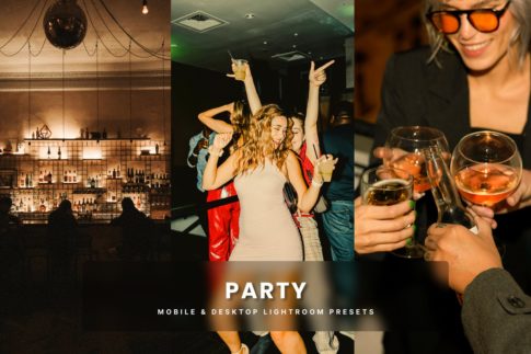 Обложка набора пресетов Party для Lightroom