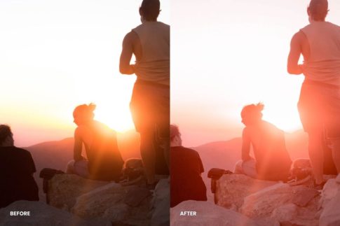 Пример обработки фото пресетом Sunset в Lightroom, кадр 8