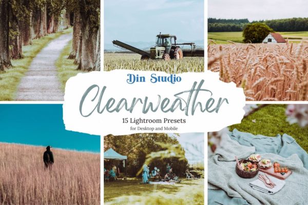 Обложка набора пресетов Clear Weather для Lightroom
