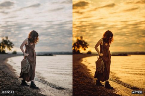 Пример обработки фото пресетом Cinematic Golden Sunset Hour в Lightroom, кадр 8