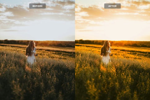 Пример обработки фото пресетом Golden Hour в Lightroom, кадр 2