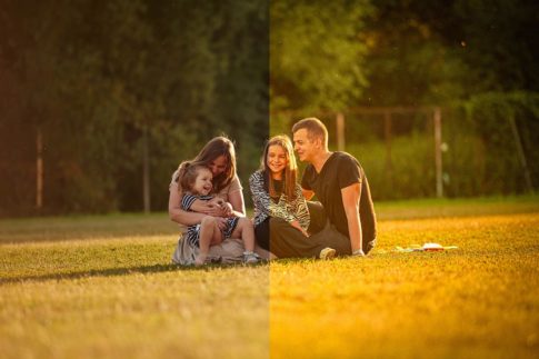 Пример обработки фото пресетом Golden Memories в Lightroom, кадр 3