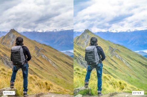 Фотография с цветокоррекцией из набора приглушённая зелень для тревела пресеты
