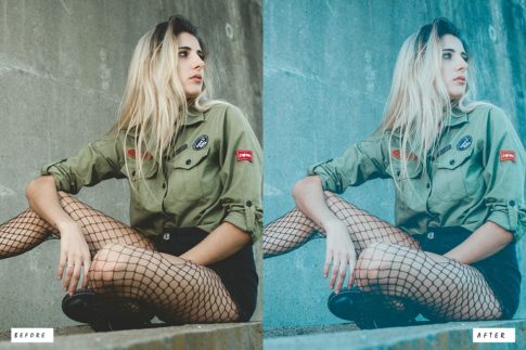 Фотография с цветокоррекцией из набора приглушённое кино в зелёном тоне пресеты