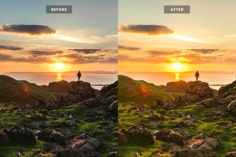 Пример обработки фото пресетом Sunrise в Lightroom, кадр 3