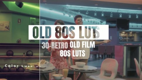 Постер набора Ретро 80-х film-look LUT для видео Retro 80s
