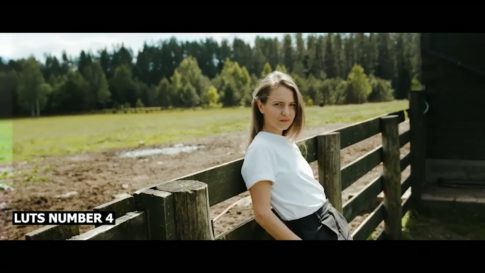 Кадр видео после цветокоррекции LUT для ретро вариант 3