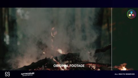 Кадр видео после цветокоррекции LUT для ретро вариант 4