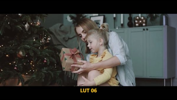 Кадр видео после цветокоррекции LUT для праздник вариант 7