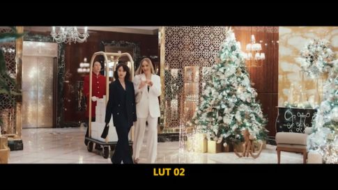 Кадр видео после цветокоррекции LUT для праздник вариант 4