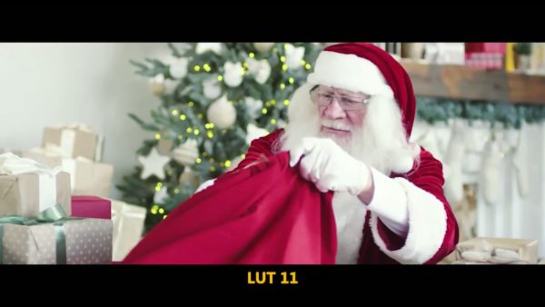 Пример работы LUT из набора Рождественские LUT для S-Log видео Festive Christmas