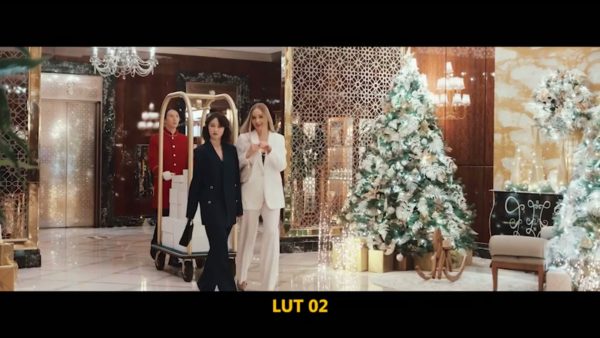 Кадр видео после цветокоррекции LUT для праздник вариант 4