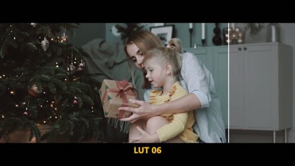Кадр видео после цветокоррекции LUT для праздник вариант 7