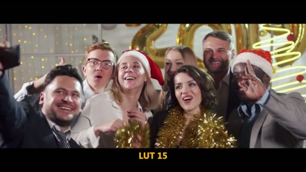 Кадр видео после цветокоррекции LUT для праздник вариант 8