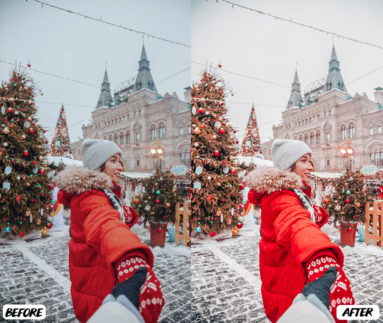 Пример обработки фото пресетом Christmas в Lightroom, кадр 2