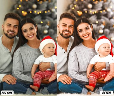 Пример обработки фото пресетом Christmas в Lightroom, кадр 5