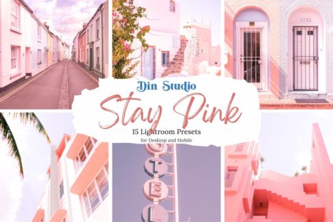 Обложка набора пресетов Stay Pink для Lightroom