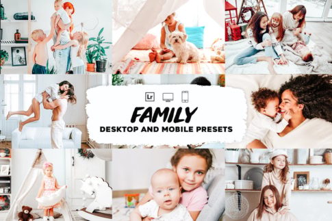 Обложка набора пресетов Family для Lightroom