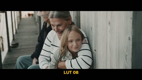 Кадр видео после цветокоррекции LUT для семья вариант 2