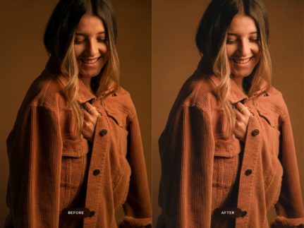 Фотография с цветокоррекцией из набора шоколадный тон пресеты
