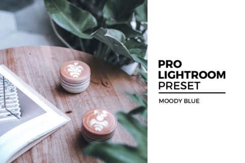 Обложка набора пресетов Moody Blue для Lightroom