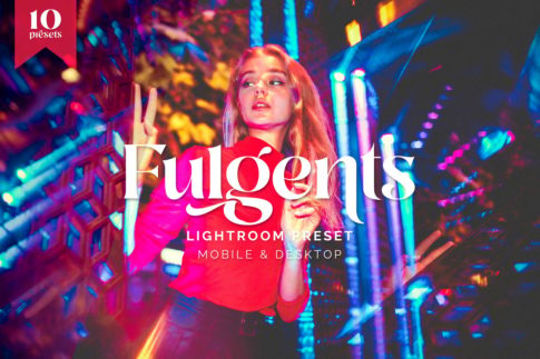 Обложка набора пресетов Fulgents Cyberpunk Style TW для Lightroom