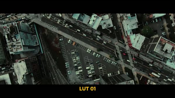 Пример работы LUT из набора Slog3 урбан-LUT для уличного видео Urban Life