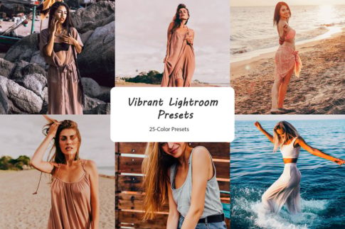 Обложка набора пресетов Vibrant для Lightroom