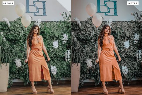 Фотография с цветокоррекцией из набора состаренная классика портрета пресеты