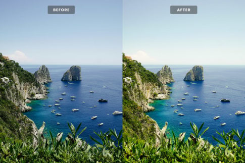 Пример обработки фото пресетом Mediterranean в Lightroom, кадр 1