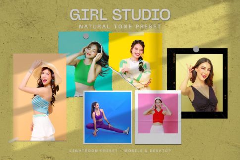 Обложка набора пресетов Girl Studio для Lightroom