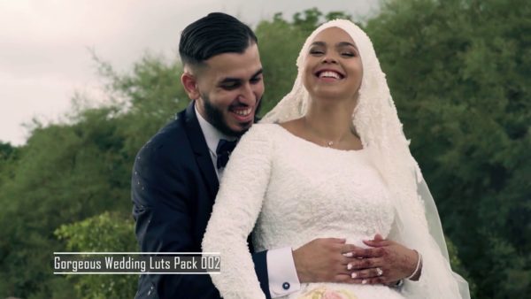 Пример работы LUT из набора Свадебные LUT для монтажа видео Wedding Editing