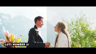 Кадр видео после цветокоррекции LUT для свадьба вариант 6