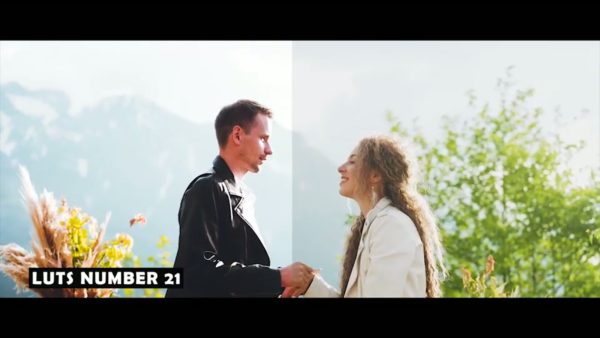 Кадр видео после цветокоррекции LUT для свадьба вариант 6