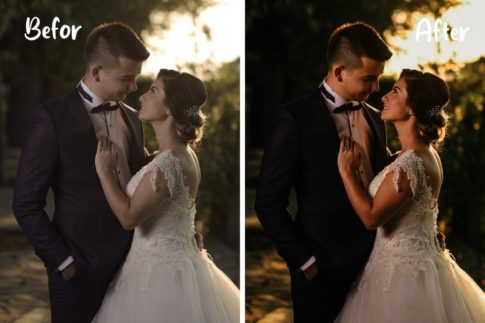 Пример обработки фото пресетом Wedding в Lightroom, кадр 3