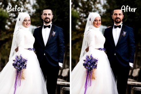 Пример обработки фото пресетом Wedding в Lightroom, кадр 6