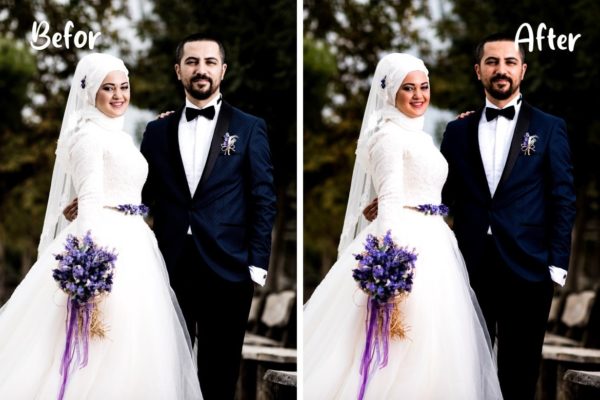 Пример обработки фото пресетом Wedding в Lightroom, кадр 6