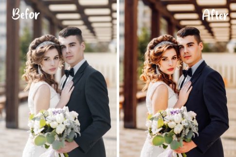 Пример обработки фото пресетом Wedding в Lightroom, кадр 7